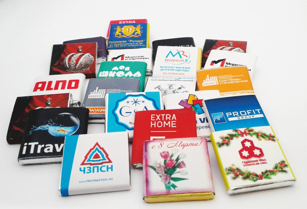 брендированный шоколад